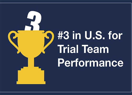 #3 ranking for Trial Team performance illustration